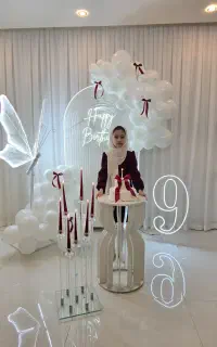 بادکنک آرایی پروانه های نئونی