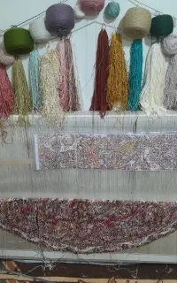 فرش نیمه کاره