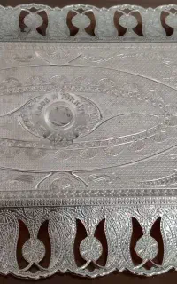 دو عدد سینی ویه عدد آجیل خوری