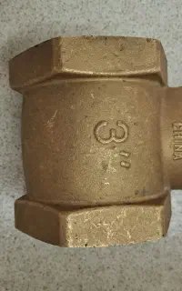 شیر یکطرفه برنجی 3 اینچ