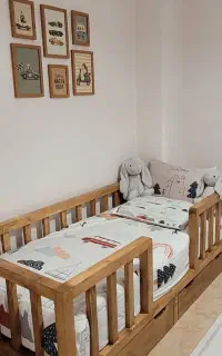 مونته سوری کلبه تخت کودک/نوین‌چوب