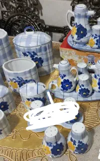 ظروف گل پنبه و سرمه ای