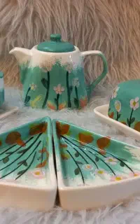 آموزش ساخت ظروف سرامیکی ونقاشی زیرلعابی