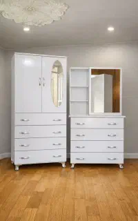 کمد لباس 90دراور وکیوم  اینه قدی میز تحریر