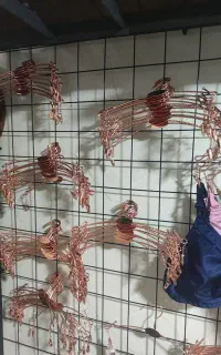 چوب لباسی گیره دار مسی