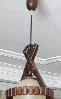 چراغ سقفی چوبی