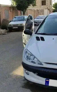 ماشین تیپ2 tu3 206 سفید با ضمانت سالم بودن