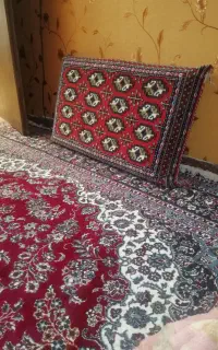 چهار عدد پشتی طرح ترکمن