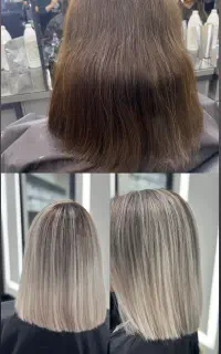 مرکز رنگ مو در میانه