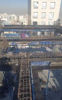 اجرای آرماتوربندی واقالب بندی اسکلت بتنی
