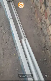 سایبان برقی بازویی المونیوم مغازه