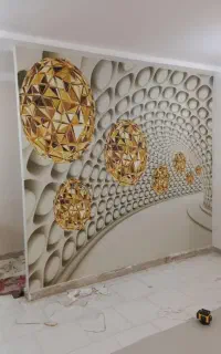 نصاب کاغذدیواری رولی۲۲۰ وپوستر3Dپرده تیوی وال قساط