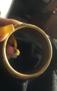 النگوی خاص چوبی داخل مس