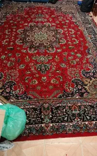 فروش فوری دوقطعه فرش ۱۲ متری