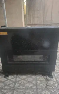 بخاری گازی مهیار  و اجاق گاز طرح فر تکنو 5 شعله