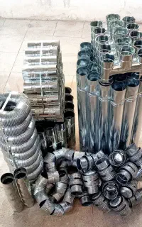 دودکش بخاری و ابگرمکن/ کف قیمت