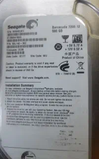 هارد 500   seagate GB