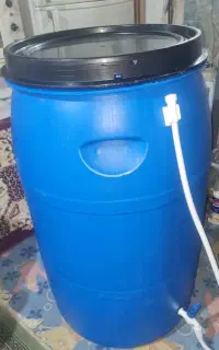 بشگه پلاستیکی 220لیتری نو واستوک شیردار