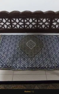 میز و نیمکت سنتی دو نفره چوبی
