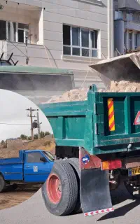 حمل نخاله ومصالح ماسه شن پوکه آهک مخلوط خاک باغچه