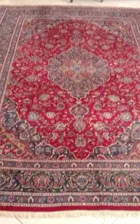 فرش دستبافت اصیل کاشمر40-50ساله ۹متری سالم و تمیز