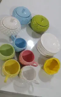 فنجان نعلبکی باقندان جدا وپیاله جدا فروخته میشود