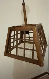 لوستر چوبی