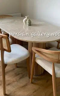 آبنوس میز ناهار خوری شاهکارهنری پریمیوم