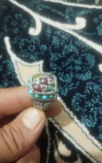 انکشتر نقره رکاب موسوی وزن26کرم
