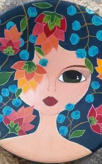 دیوارکوب سفالی با طرح دلخواهتون