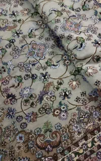 روفرشی ۶ متری زری داری  دوعدد  فرش گرد ۱۰۰۰ شانه