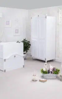 تخت و کمد اپادانا مدل رز قهوه ای