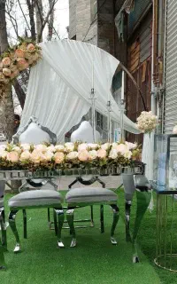 جایگاه عروس و استند گل، سفره عقد