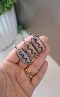 گردنبند با مو مدل فر