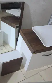 روشویی کابینتی لوکس روکش pvc