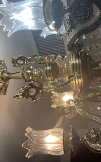 ۲ عدد لوستر برنجی