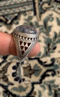 انگشتر نقره قدیمی شجر