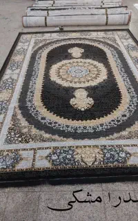 فرش ابریشم+/ صدرا مشکی ))