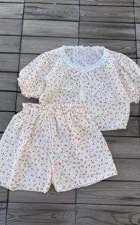 ست راحتی cherry، تیشرت و شلوارک