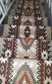 گلیم فرش راه پله