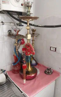 قلیون دوسیب بزرگه ۱۳تومان کوچک ها ۵تومان
