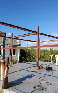 کلیه خدمات جوشکاری و اسکلت‌بندی ساختمان