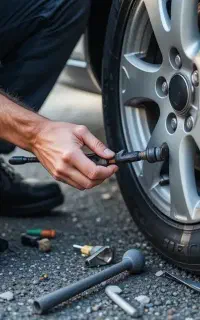 پنچرگیری سیار  با ما هیچ جا نمیمانید