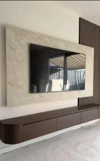 پایه میز براکت تلویزیون دیواری شلف باکس رنگ مشکی