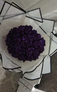 دسته گل با ربان