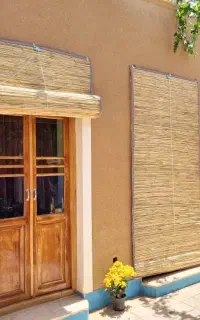 انواع پرده حصیری ، پشت پنجره ای ، دیوار کوب