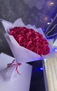 دسته گل روبانی شیک