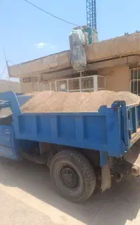حمل ناخاله و مصالح ساختمانی و ماسه با نیسان کمپرسی