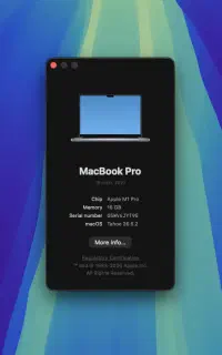 مک بوک m1 pro 2021 با رم ۱۶ و حافظه ۵۱۲