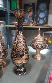 گلدان مسی الماس تراش 3200